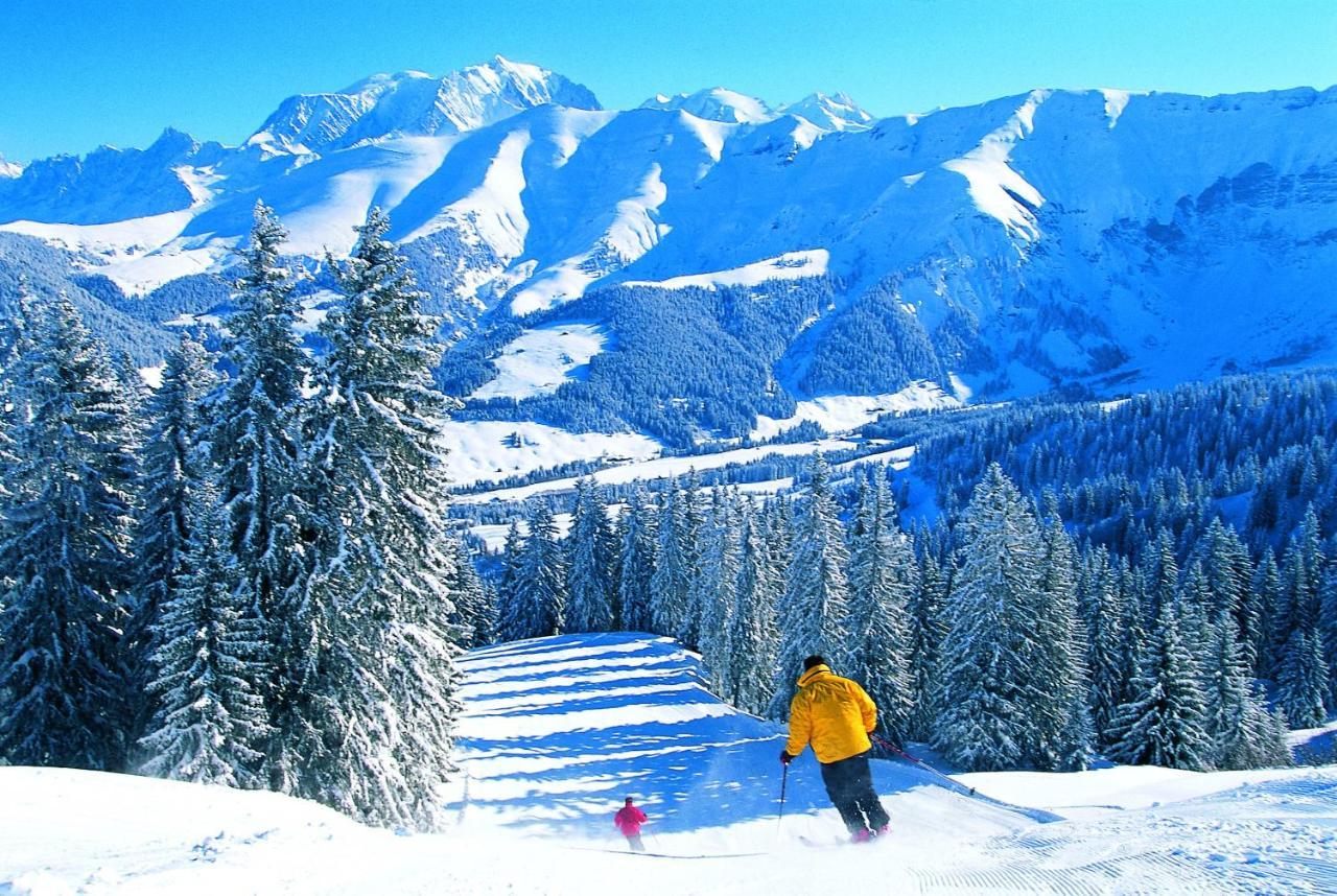 Les Clochettes Villa Megeve Bagian luar foto