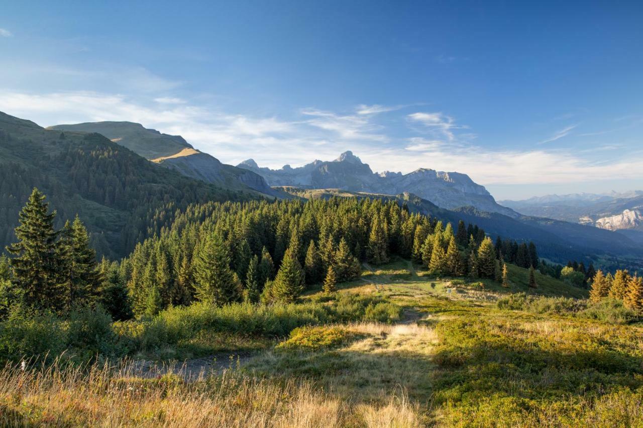 Les Clochettes Villa Megeve Bagian luar foto