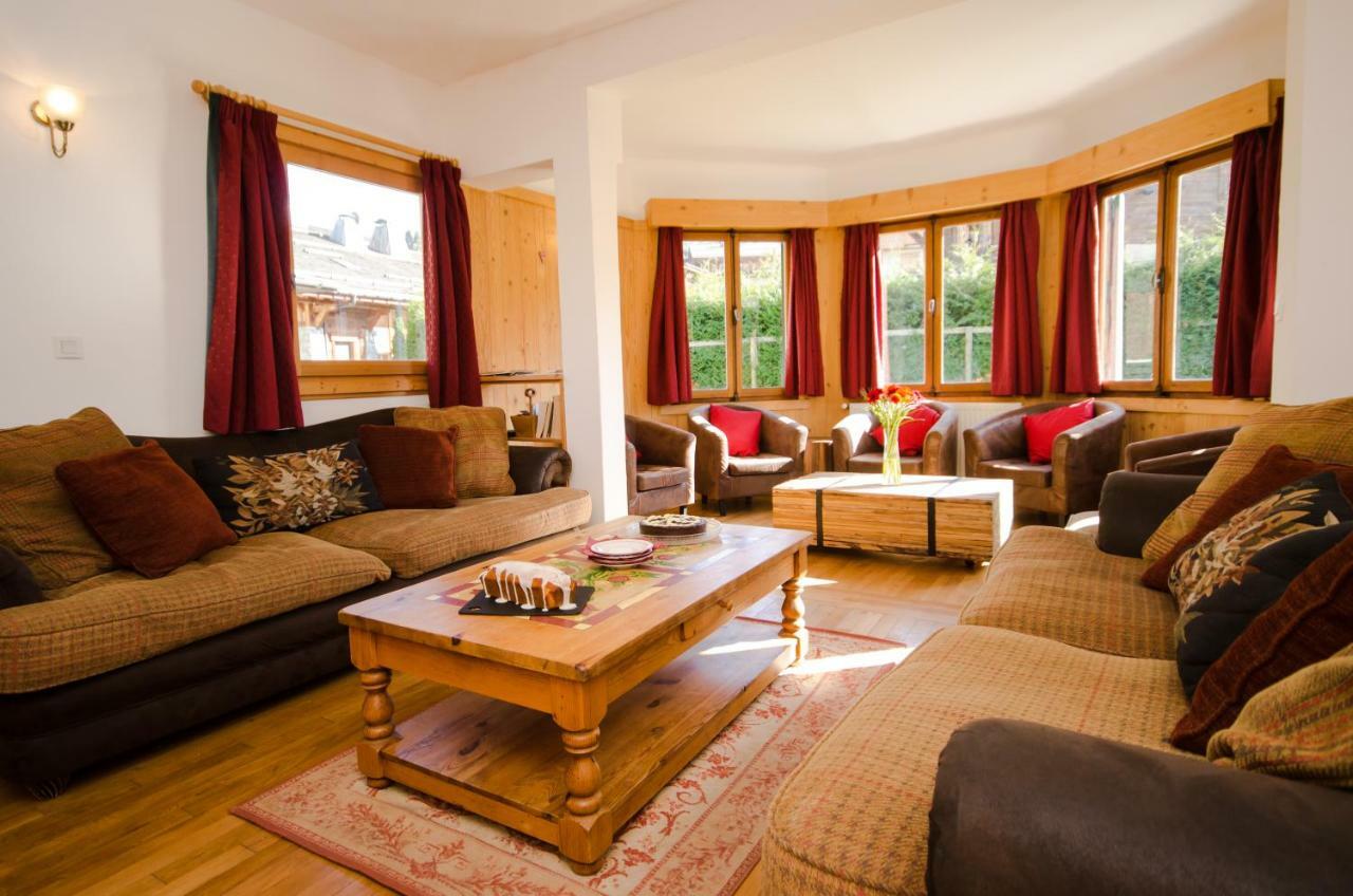 Les Clochettes Villa Megeve Bagian luar foto